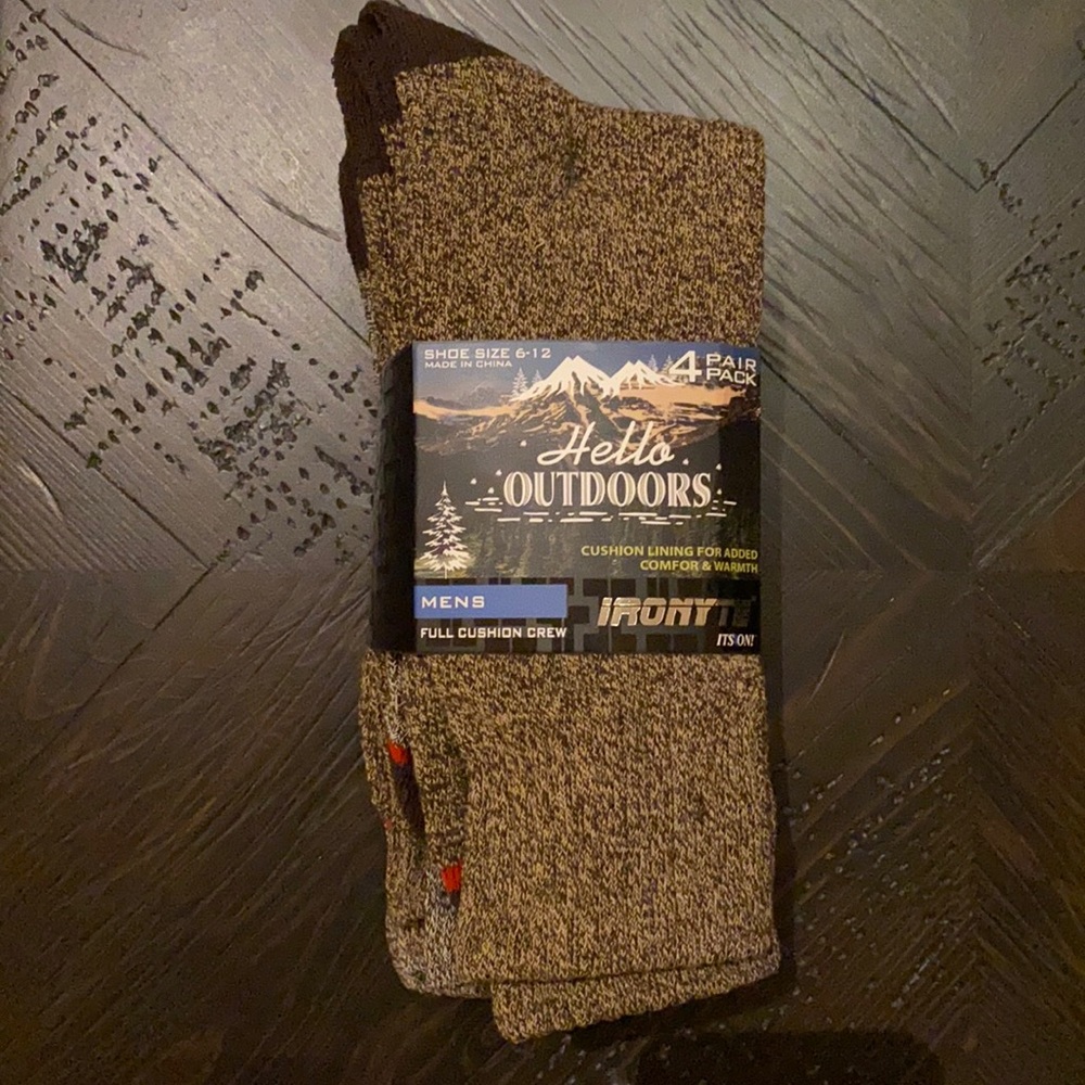 IRONYTE men’s socks 4-pair.